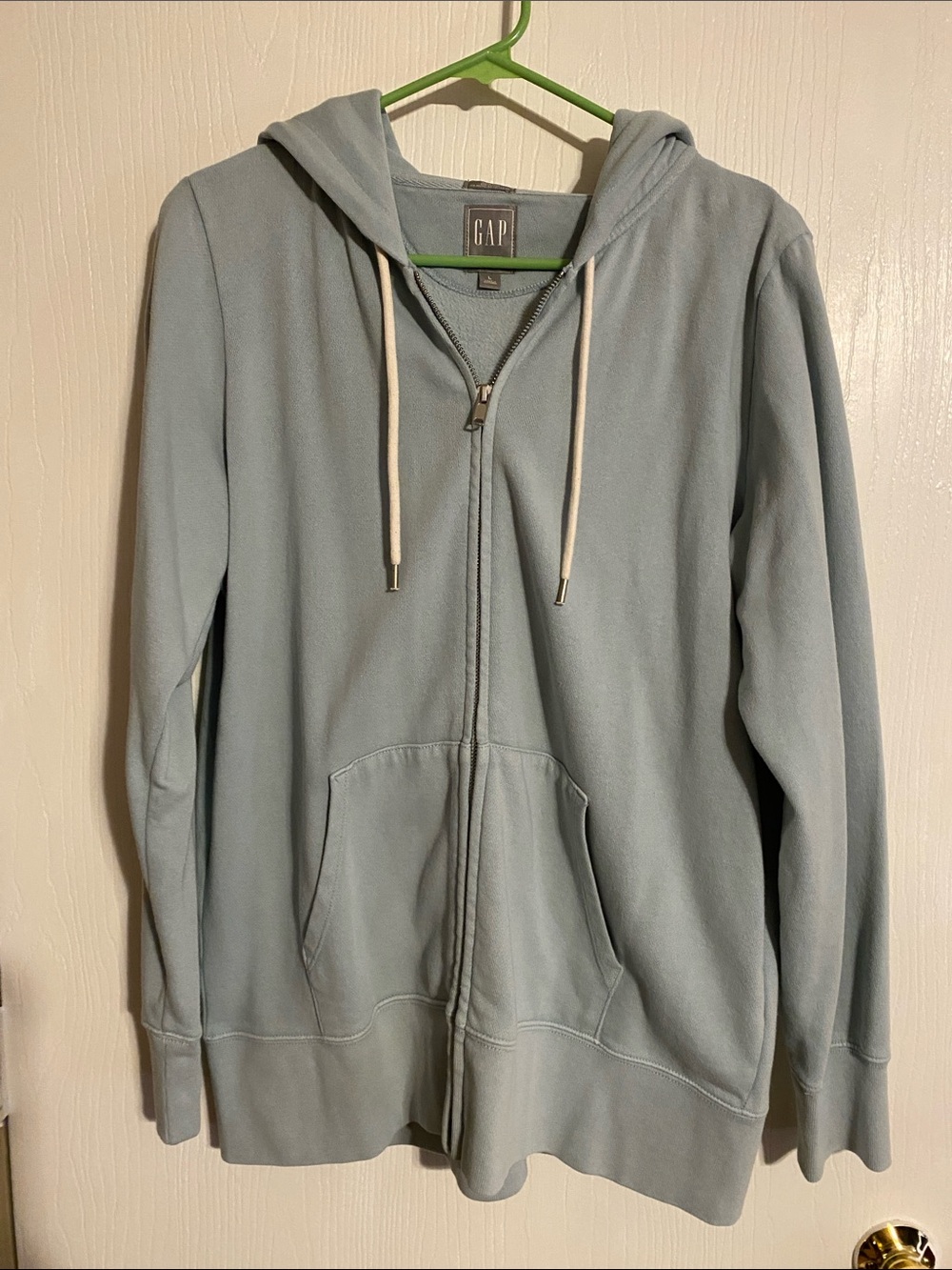 GAP Light green Zip-Up Hoodie